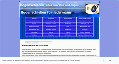 Desktop Screenshot of bogenundpfeile.de